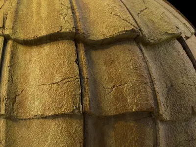 Roof Tile Materials 49- Concrete Roofing by Sbsar generator Texture