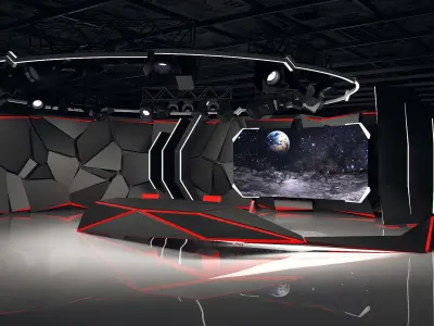 Virtual Studio 26 PBR Darth Vaider Edition Low-poly 3D model