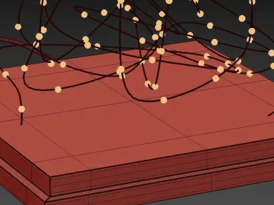 LED table lamps Nordic modern wood table lamp bedroom 3D model