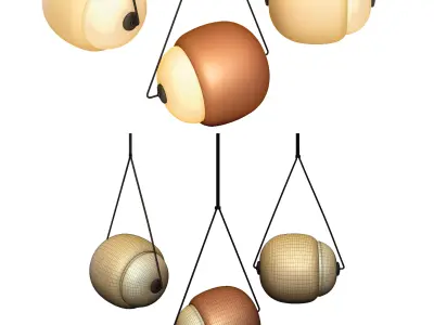 Modern Light  Set  001 3D model