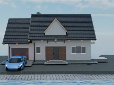 3d exterior house 3D model