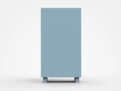 Blue Storage Cabinet For Industrial Tools And Parts 3D model
