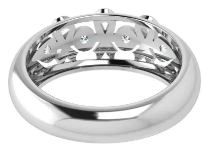 Round Bezel Ring 3820 3D print model