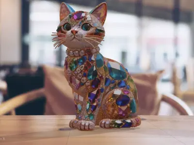 Cat - Christmas Creations 3D print model