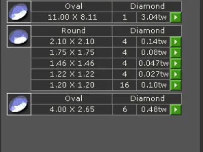 Engagement Ring With Oval Diamond 3D model