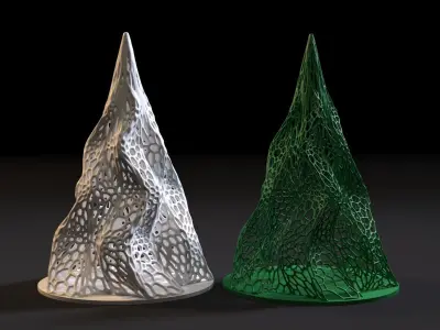 Christmas tree 3D print model 3