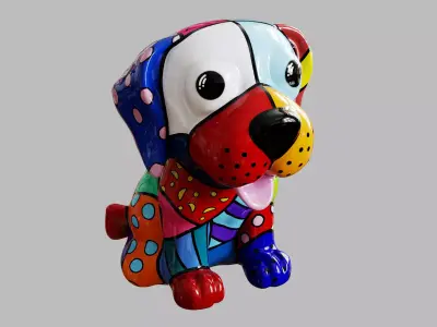 Decoration Dog figurine 3D model