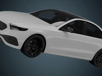 EV Car 03 Low-poly 3D model