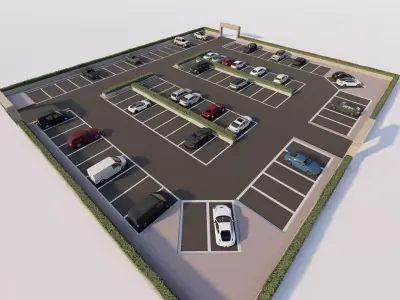 Parking-Parking Lot 3D model
