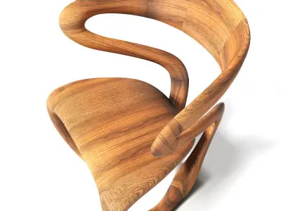 S Chair Tom Vaughan s Design 3D model