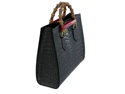 Gucci Diana small tote bag Ostrich Snake Croco 3D model
