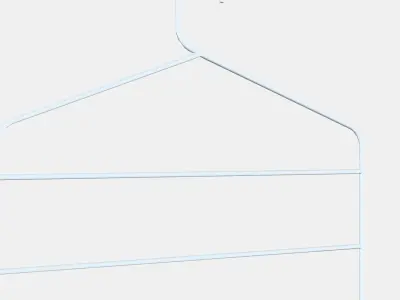 GARDSMASTARE skirt and trouser hangers Low-poly 3D model