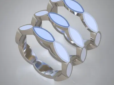 Diamond ring 0300 3D printable model Free 3D print model