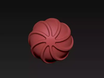 Red Ornament 3D print model