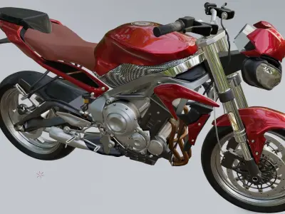 Motorcycle Triumph Street Triple 2013 Blender 3D model