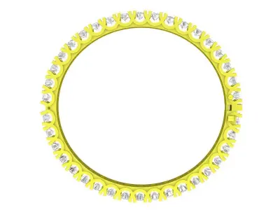 A7724 Luxury Hongkong Diamond Women Bangle Bracelets 3D print model