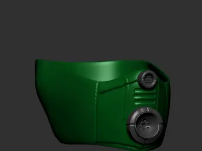 gas mask helmet scifi high poly sculpt  ver 1 3d printable  3D model purchase