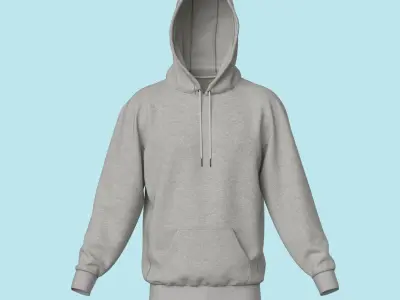 Hoodie for men 2 3D model