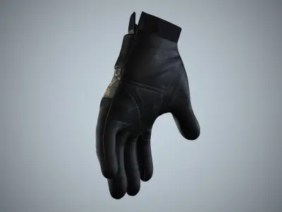 Gloves 01 Military Low-poly 3D model