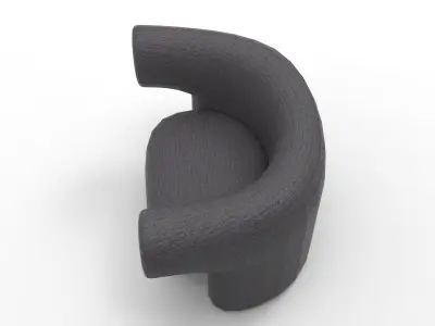 Lopr Lounge Chair Low-poly 3D model