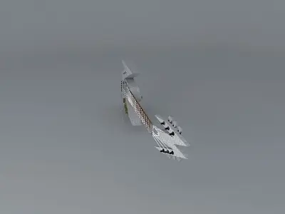 Pointy guitar Free 3D model
