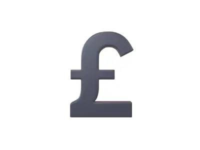 Pound Symbol v2 004 Low-poly 3D model