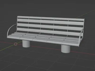 Bench Free low-poly 3D model buy