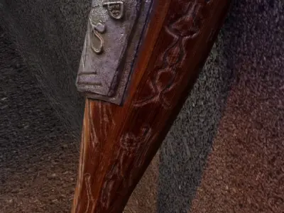 BaseBall Game-Ready Object Low-poly 3D model