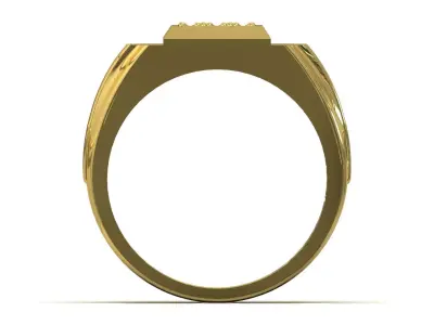 Mens luxury Gold stl 3dm Ring Model mr0293 3D print model