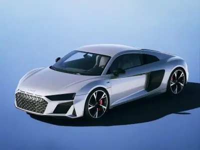 Audi R8 Coupe 2021 Low-poly 3D model