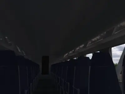 Hi-speed Electric Train Siemens Velaro CRH China 3D model