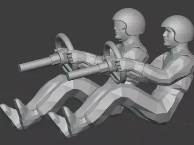 race car driver 3D print model