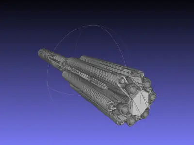 Russian Proton Rocket Printable Model 3D print model