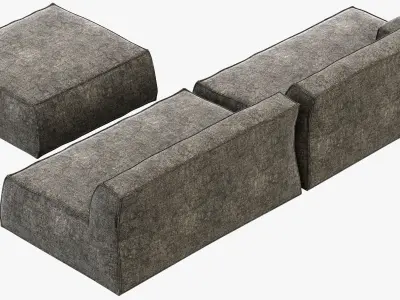 Baxter Damasco Sofa 3D model