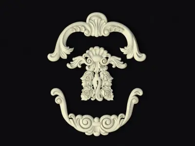 dekor ornament 3D model 8