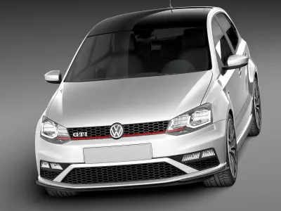 Volkswagen Polo GTI 5-door 2015 3D model