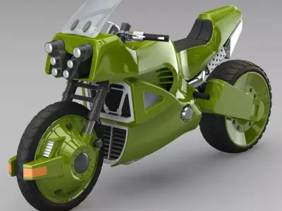 Offroad motorcycle concept 3D model