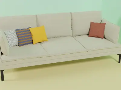 Sofa for Living Room Free 3D model