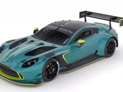 Aston martin Vantage GT3 EVO 2024 3D model