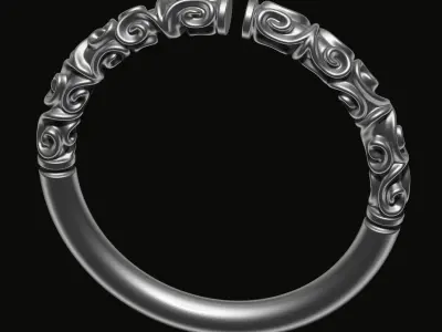 Patterned Rings 3D print model purchase