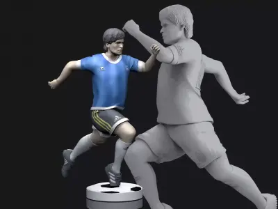 Diego Maradona 3D Printable  3D print model