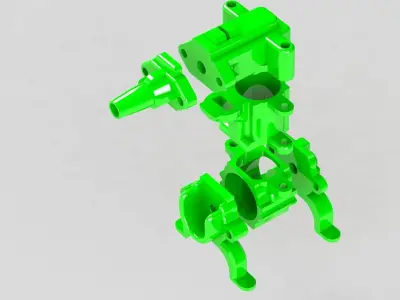 Compressed Air engine V2 WORKING Model 3D print model