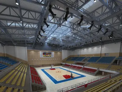 Basketball arena 3D model