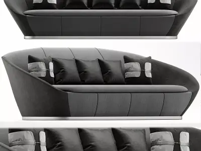 New life sofa - bois de roses 3d model Low-poly 3D model