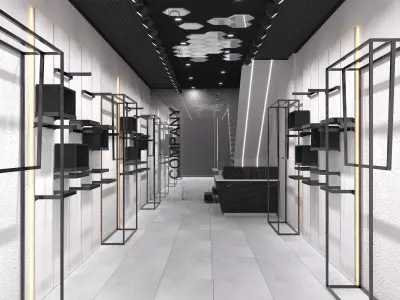 Shopping wear corona render 3D model