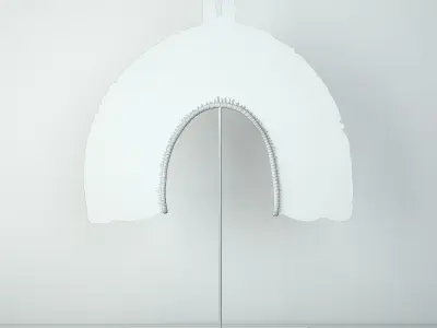 Kayapo Small Feather Headdress 3D model