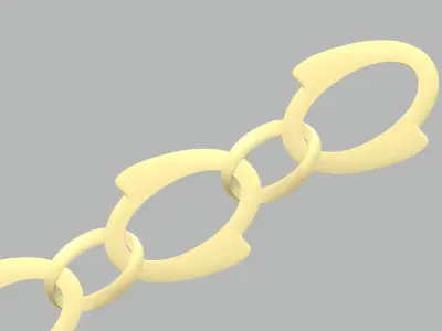Bracelet - 7 chain 3D print model