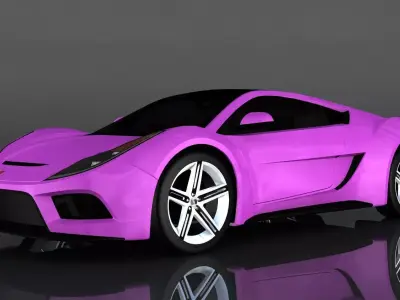 Saleen S5S Low-poly 3D model