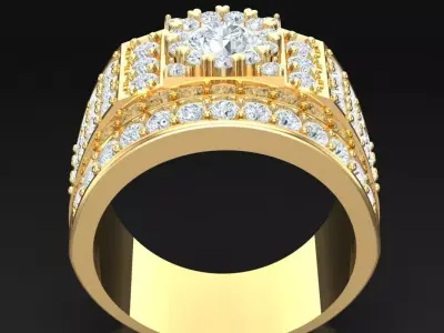Luxury Men Rings Designs 5MR075 3D print model