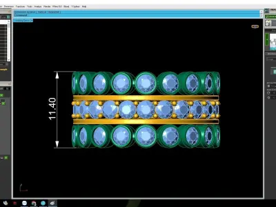 Luxury Bezel Set Eternity Ring Design  2995 3D print model